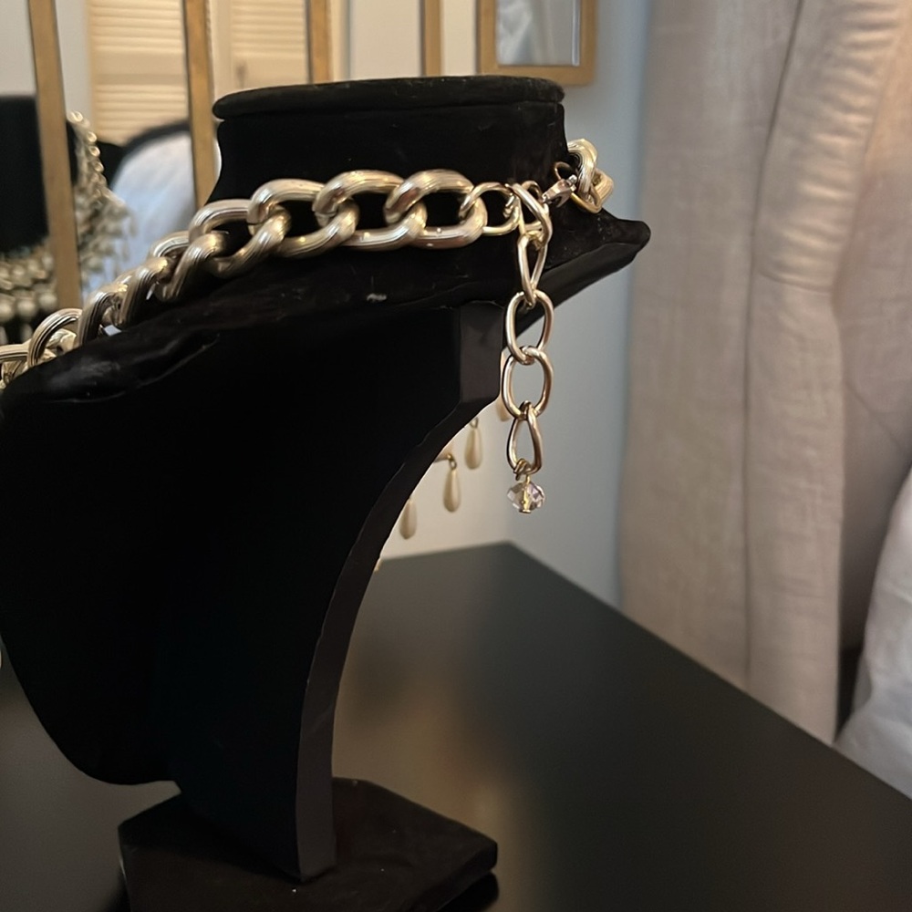 Pearl Bead Statement Necklace - image 2